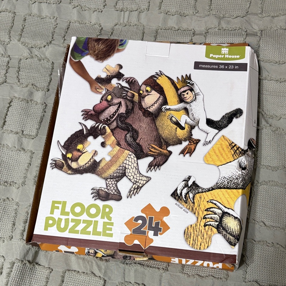 Paper House Where The Wilds Things Are Floor Puzzle 24 Pieces